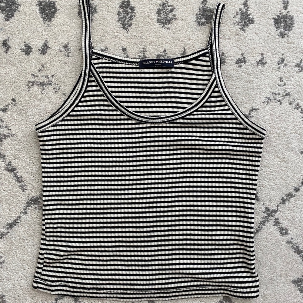 striped brandy rubbed tank! rare